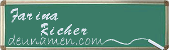 Farina Richer Visitenkarte